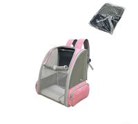 Yuanpgky Sac à dos de transport pour animaux de compagnie avec maille sandwich - Rembourrage élastique au dos - Protection contre les points de stress - Sangle de cou - Verrouillage de sécurité pour