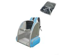 Yuanpgky Sac à dos de transport pour animaux de compagnie avec maille sandwich - Rembourrage élastique au dos - Protection contre les points de stress - Sangle de cou - Verrouillage de sécurité pour