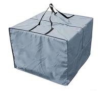 Yuanpgky Sac de rangement imperméable pour meubles d'extérieur en tissu Oxford 420D - Résistant aux UV et aux déchirures - 81 x 81 x 61 cm - Pour tapis de jardin, sapin de Noël, couvertures (gris)