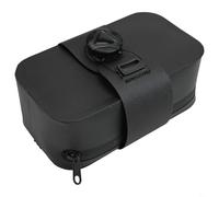 Yuanpgky Sac de selle imperméable pour vélo 0,5 l avec loquet pivotant pour VTT et vélo de route - Matériau, accessoire de cyclisme compact pour le rangement essentiel (noir)