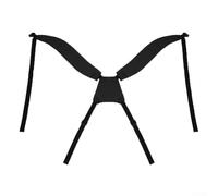 Yuanpgky Sangle de sac réglable pour homme et femme, bandoulière en nylon imperméable avec coussinets respirants épais et crochets métalliques robustes, compatible avec 4 crochets ou (noir)