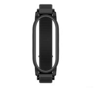 Yuanpgky Sangle de sport en nylon respirant doux réglable Bracelet de rechange léger et confortable Noir Gris Pour PLAUD style sportif décontracté (Noir)