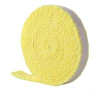 Yuanpgky Serviette de badminton en coton de 10 m de long pour raquette de tennis, squash et sports de raquette, avec absorption améliorée de la transpiration, jaune