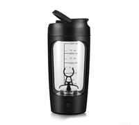 Yuanpgky Shaker électrique rechargeable avec batterie de 1200 mAh, tasse à mélanger portable de 3 W pour boissons protéinées, café, jus - Chargement USB, fonctionnement tactile (noir)