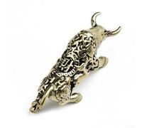 Yuanpgky Statue de tauromachie vintage en cuivre miniature ornement maison bureau décoration artisanale figurine artisanale 46 x 13 x 21 mm