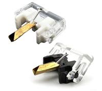Yuanpgky stylets de rechange pour tourne-disque Shure M44G M44-7 M55E, aiguille en plastique et aluminium, qualité sonore améliorée