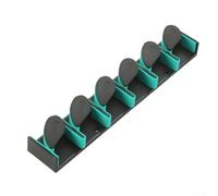 Yuanpgky Support mural pour canne à pêche jusqu'à 6 cannes, support multi-cannes avec coussinets antidérapants en mousse EVA, construction ABS pour un rangement durable en extérieur et intérieur (vert