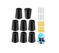 Yuanpgky Support mural vertical pour skis, snowboard, snowboard, surfaces de protection élastiques, avec 8 supports, vis d'ancrage