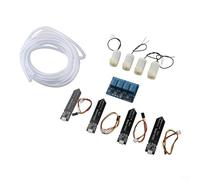 Yuanpgky Système d'arrosage automatique à 4 voies pour fleurs de jardin, kit d'irrigation DIY avec capteur d'humidité, 4 canaux pour relais et tuyau de 4 m, coque en plastique 180 x 230 x 30 mm