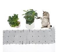 Yuanpgky Tapis de jardin anti-chat et anti-chien - Lot de 12 bandes en plastique pour la protection des plantes d'extérieur, pics de dissuasion sans danger pour les animaux, compatible avec la cour