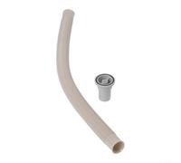 Yuanpgky Tête de trop-plein ronde vers le haut pour égouttoir d'évier de cuisine avec finition grise, matériau PP PVC, compatible avec différents ensembles de vidanges