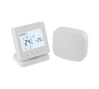 Yuanpgky Thermostat programmable sans fil pour chaudières à gaz, contrôle intelligent de la température avec programmation 5+2/6+1/7 jours, alimentation USB ou batterie (sans Wi-Fi)