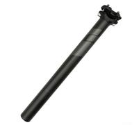 Yuanpgky Tige de selle de route en fibre de carbone pour vélo de route, 27,2 mm/31,6 mm x 350 mm, ultra légère pour tige de selle de vélo, tube léger noir brillant avec haute résistance à la traction