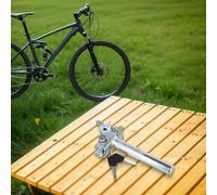 Yuanpgky Tige de selle électrique verrouillable pour vélo électrique - Design rabattable et verrouillage interne, métal antivol pour tube de selle de vélo - Argent, 15 cm x 2,6 cm x 2,5 cm (A)