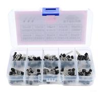 Yuanpgky TO-92 Kit de transistors 200 pièces avec 10 types (S8050, S8550, S9012, S9013, S9014, 2N3904, 2N3906, A1015, C1815, 13001) pour électronique