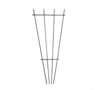 Yuanpgky Treillis en métal pour plantes grimpantes d'intérieur et d'extérieur, support de jardin en forme d'éventail pour plantes d'intérieur en pot, fleurs, lierre, jasmin, clématite, noir, 30 x 40