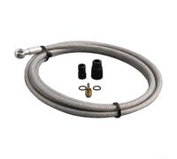 Yuanpgky Tuyau de frein à disque hydraulique de 2 m en acier inoxydable avec couvercle de protection résistant à la chaleur et gaine en plastique transparent pour route compatible avec les vélos