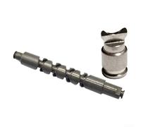 Yuanpgky Twists Arbre de rechange pour moulinet de pêche ALDEBARAN BFS 22, tige demi-lune, pièce de réparation en métal compatible avec roue de chute d'eau, pièces de moulinet et (Twists+Half Moon Pin