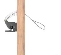 Yuanpgky Verrou à gravité pour jardin - Câble autobloquant réglable avec mécanisme en fer à ressort - Verrou de clôture en acier carbone noir pour entrée/sortie