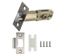 Yuanpgky Verrou à langue unique à trois tiges - Loquet à mortaise tubulaire compatible avec les portes intérieures de 60 mm ou 70 mm - Réglable en alliage de zinc résistant au feu avec sécurité lisse