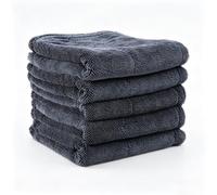 YUANQI 5 Pièces Serviette de Séchage Voiture en Microfibre Twisted Loop pour Lexus IS300h ES-300h LS500h RC300h-F,Serviette de Séchage Ultra Douce, Haute Absorption,Séchage sans Traces