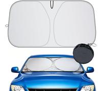 YUANQI Pare-Soleil de Voiture pour Dacia Logan I MCV 2008-2013,Protection UV & Anti-Chaleur, Vient avec Sac de Rangement,Convient à la Plupart des Véhicules Pare Brise Avant,145 X 80 CM