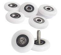YUANQIAN Lot de 8 poulies de douche - 25 mm - Ne rouille pas - Avec vis