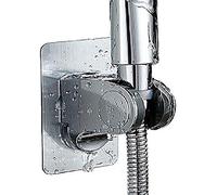 YUANQIAN Support mural réglable pour pommeau de douche sans clou avec disque adhésif