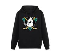 YUANROU Mighty Ducks Anaheim Men's Hoody Black 3XL