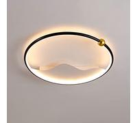 YUANSHIHUI Plafonnier Américain À Encastrer Gel De Silice LED Plafonnier Anneau Extérieur En Fer Plafonniers Design Fin Lanterne De Plafond Près Du Plafond Luminaire D'éclairage Intérieur (Couleur: No