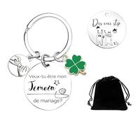 YUANSI Cadeau Témoin Porte clef Témoin - Veux-tu être mon témoin de mariage - Témoin Porte clef Annonce Mariage - Demande témoin - Annonce Mariage - Annonce Témoin Homme - Surprise Témoin (1)