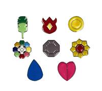 YUANstore Applicable aux boîtes de collection de badges de génération 1 à 6, lot de 8 pièces, cadeau pour garçon et fille, Zinc