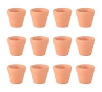 YUANstore Lot de 10 petits pots de fleurs en terre cuite de 3 x 3 cm pour plantes grasses