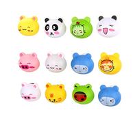 YUANstore Support mural pour brosse à dents avec ventouse en forme de tête d'animal de dessin animé