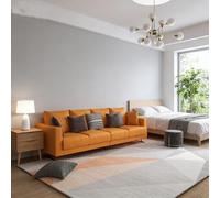 YUANWAN Tapis de Décoration 140 x 290 cm Dessous Antidérapant, Super Doux Tapis de Salon à Poils Ras Salon Chambre Doux pour Chambre à Coucher, 5