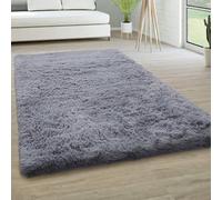 YUANWAN Tapis de Décoration Tapis de Chambre 90 x 200 cm Moelleux Antidérapant Intérieur Épais Tapis de Salon Moderne Shaggy Tapis Salon Shaggy pour Salon Couloir, Gris Clair