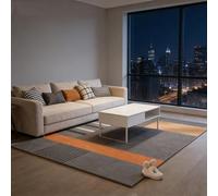 YUANWAN Tapis de Sol Grand 60 x 170 cm Dessous Antidérapant, Super Doux Tapis de Sol Antidérapant à Poils pour Salon pour Salon, Chambre à Coucher, 12