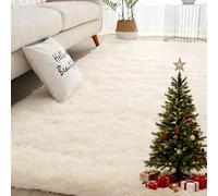 YUANWAN Tapis Doux et Moelleux 150 x 250 cm Dessous Antidérapant Intérieur Épais, Moelleux, Résistant Tapis Antidérapant Intérieur Modernes Soft pour Salon Couloir, Chambre, Couleur Crème