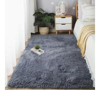 YUANWAN Tapis Doux et Moelleux 180 x 250 cm Résistant Aux Intempéries et Aux UV Shaggy Tapis Moderne Design Shaggy Tapis Moderne pour Salon Couloir, Gris