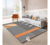 YUANWAN Tapis pour Salon 140 x 150 cm Dessous Antidérapant, Super Doux Tapis de Salon Poils Ras Moderne Tapis Doux Chambre pour Salon, Chambre à Coucher, 12