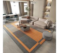 YUANWAN Tapis pour Salon 90 x 140 cm Dessous Antidérapant, Super Doux Tapis de Salon à Poils Ras Tapis Salon Chambre Doux pour Couloir Chambre, 3