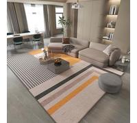 YUANWAN Tapis Salon Shaggy 130 x 160 cm Dessous Antidérapant, Super Doux Tapis avec Le Fond Antidérapant Tapis de Décoration pour Cuisine, Buanderie, Chambre à Coucher, 10