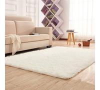 YUANWAN Tapis Shaggy Tapis Chambre 180 x 80 cm Moelleux Antidérapant Intérieur Épais Tapis de Salon à Poils Longs Tapis de Zone Salon pour Chambre, Salon, Couloir, Beige