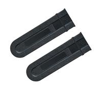 Yuanwovv Housse de protection pour chaîne de tronçonneuse, 2 housses noires de 35,6 cm pour barre de tronçonneuse, protection contre les rayures, en plastique durable, pièces de coupe, plaque d'outils