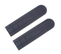 Yuanwovv Lot de 2 couvre-chaînes de tronçonneuse noirs de 40,6 cm, housse de protection adaptée pour barre de tronçonneuse, protection contre les rayures, pièces de coupe en plastique durable, plaque