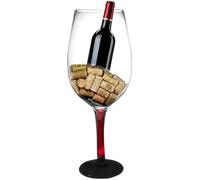 YUANXIN Giant Wine Glass Huge Stemware Creative Oversized Goblet Extra Large Champagne Glasses Beer Mug Red Wine Glasses (red 2500ml)