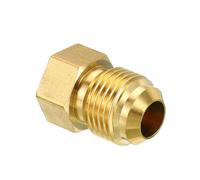 YUANYAO 1/4 3/8 1/2 5/8 3/4 SAE 45 mâle Femelle évasé coude Droit té Union écrou Bouchon raccord de Tuyau en Laiton Filetage UNF (Color : Male Plug, Size : SAE 5I8)