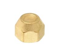 YUANYAO 1/4 3/8 1/2 5/8 3/4 SAE 45 mâle Femelle évasé coude Droit té Union écrou Bouchon raccord de Tuyau en Laiton Filetage UNF (Color : Female Cap, Size : SAE 3I8)