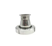 YUANYAO 1.5" TC x DN50 Food Grade DIN11851 Sanitary 1.5" Tri Clamp to DN50 Welding Liner & Nut Adapter SS316L Stainless Steel