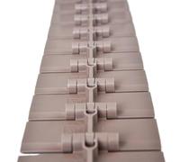 YUANYAO 1 mètre 820-K325 Largeur : 82,6 mm Chaîne à Plateau Plat Pom Ligne de convoyeur à Bande en Plastique Charnière Simple Droite